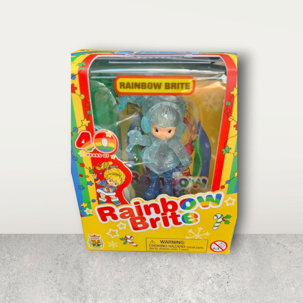 Rainbow Brite Winter RARE CHASE Blue Glitter Cheebee Figure TLS 40th Anniversary